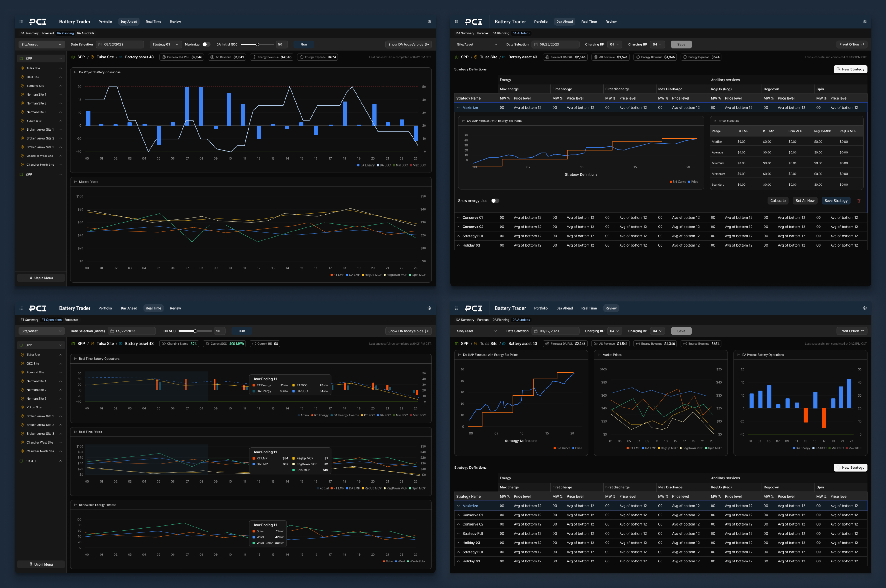 All Battery Trader high-fidelity screens