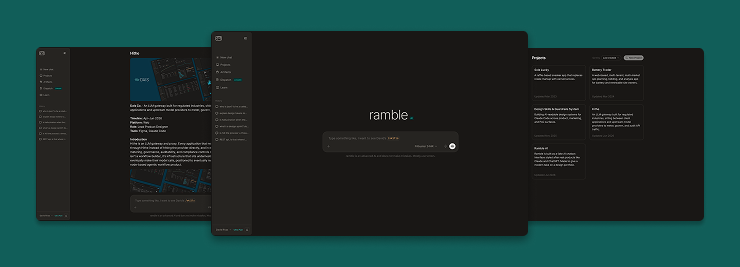 ramble hi-fidelity screen 1