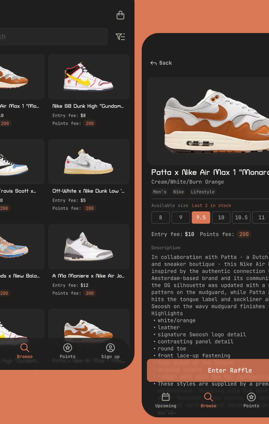 Browse screen